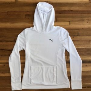 Lightweight Puma pullover mesh hoodie